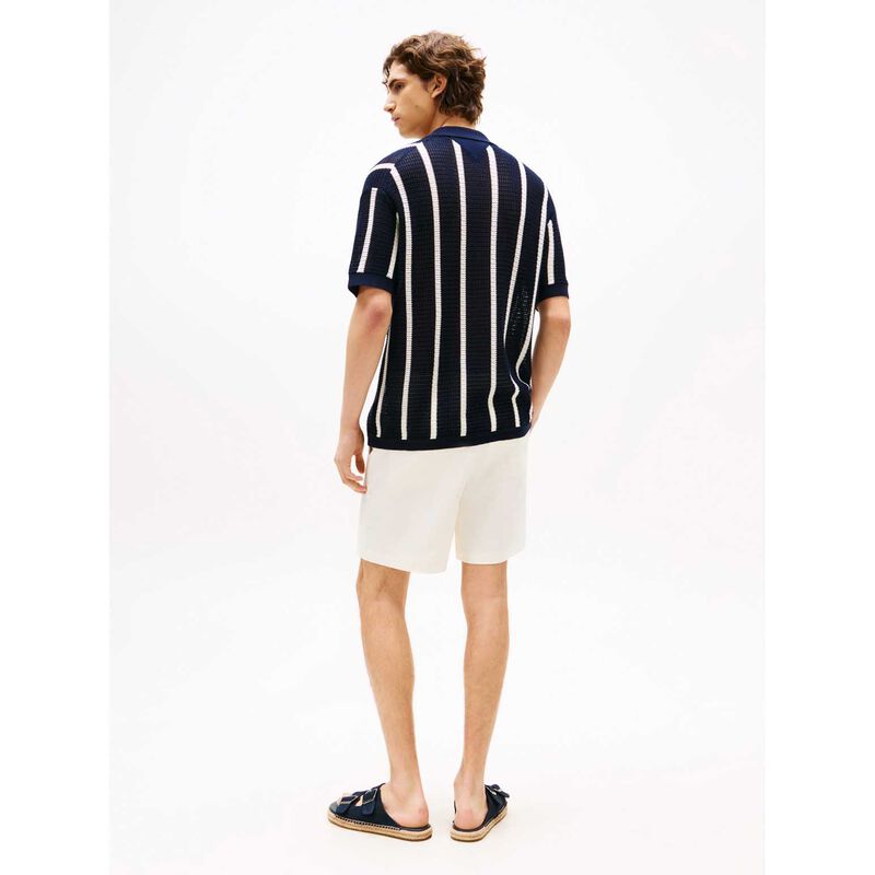 Tommy Hilfiger Vertical Stripe Open Knit Shirt image number 1